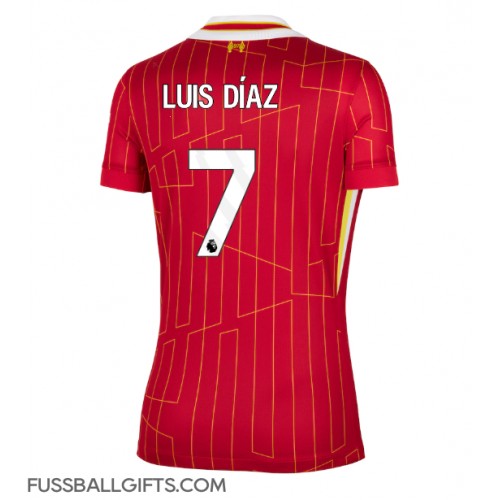 Liverpool Luis Diaz #7 Fußballbekleidung Heimtrikot Damen 2024-25 Kurzarm